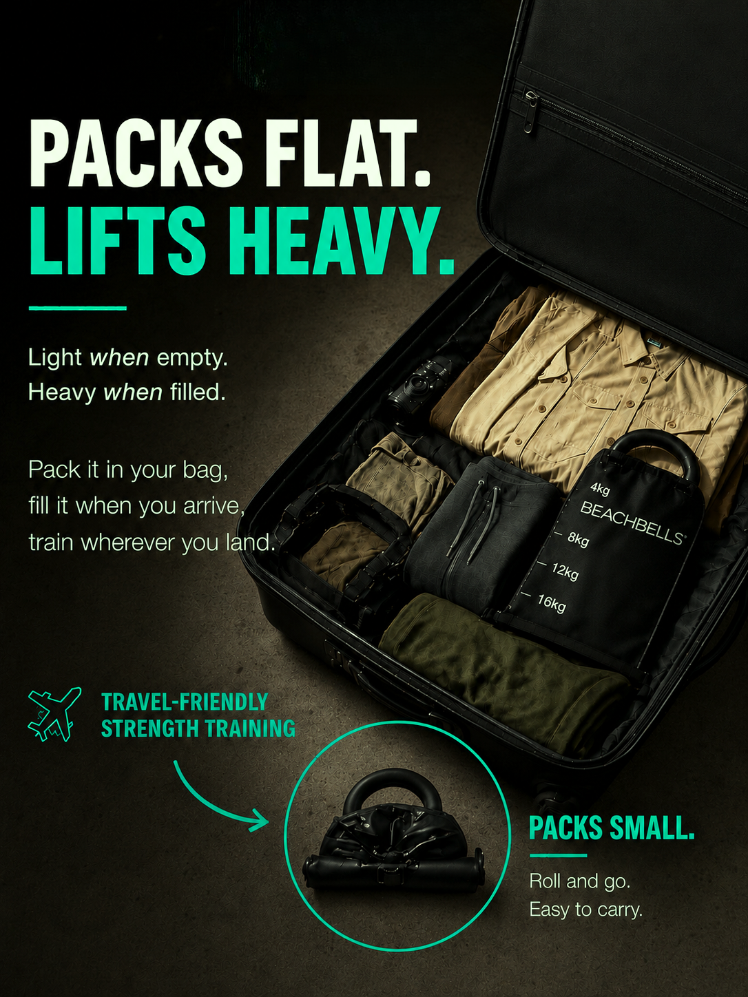 Beachbells — Portable Kettlebells That Fill Anywhere