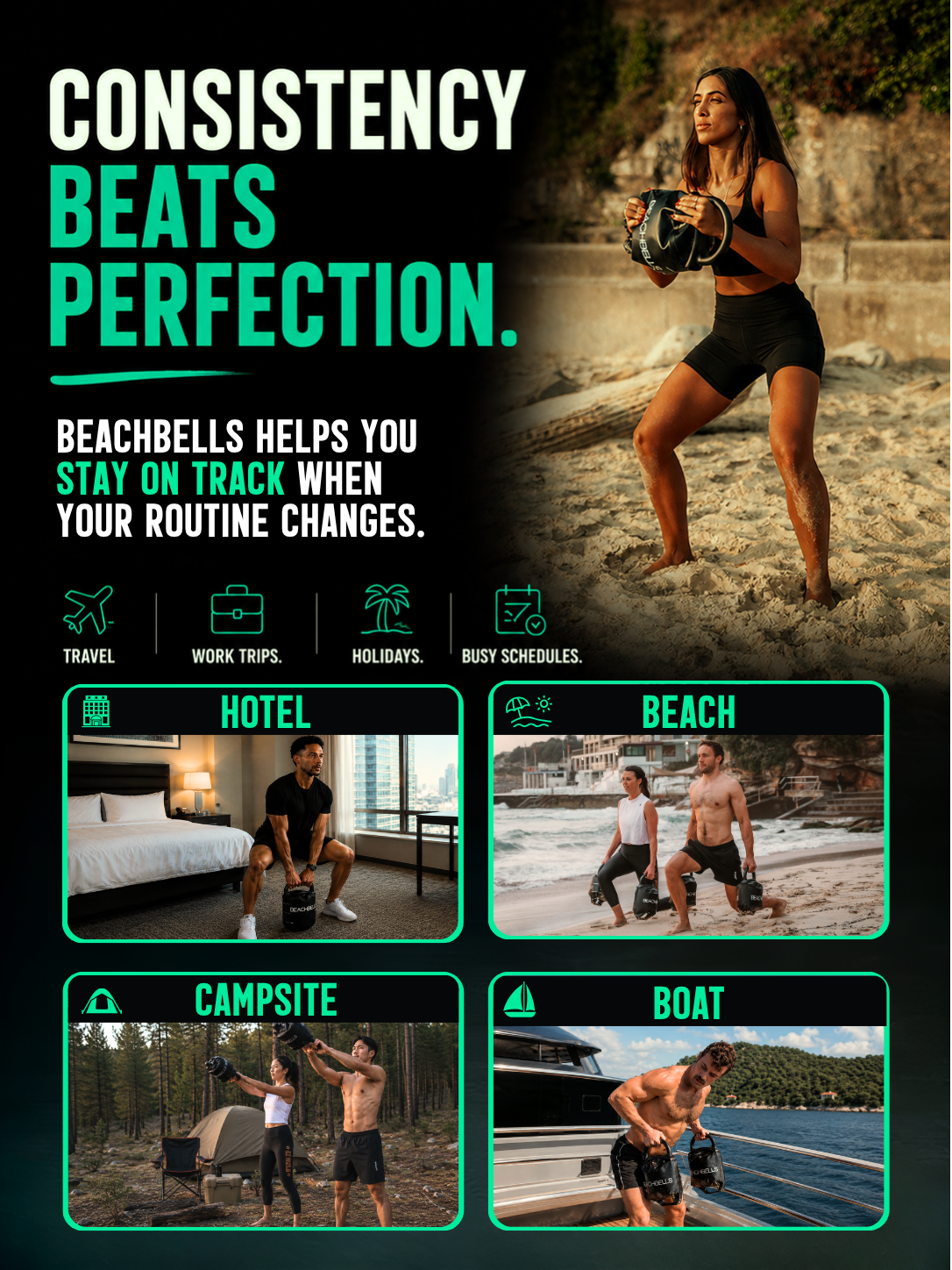 Beachbells — Portable Kettlebells That Fill Anywhere